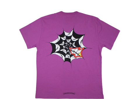 Chrome Hearts Matty Boy Spider Web T-shirt Purple