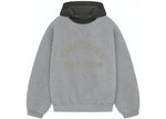 Fear of God Essentials Nylon Fleece Hoodie Dark Heather Oatmeal/Ink