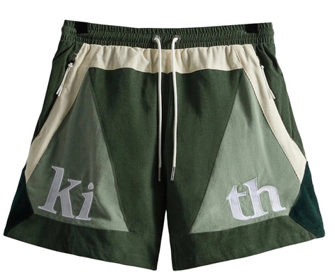 Kith Mixed Micro Cord Turbo Shorts Green
