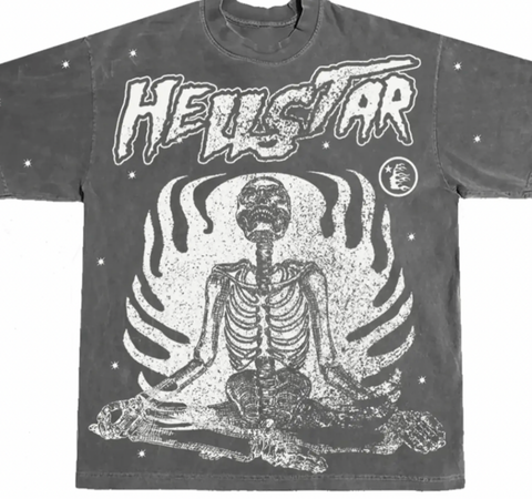 Hellstar Studios Inner Peace Short Sleeve Tee Shirt BlackHellstar Stud