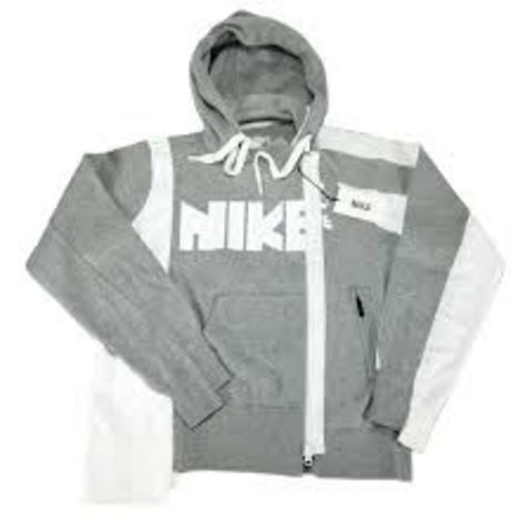 Nike X Sacai Double Zip Hoodie Grey/White